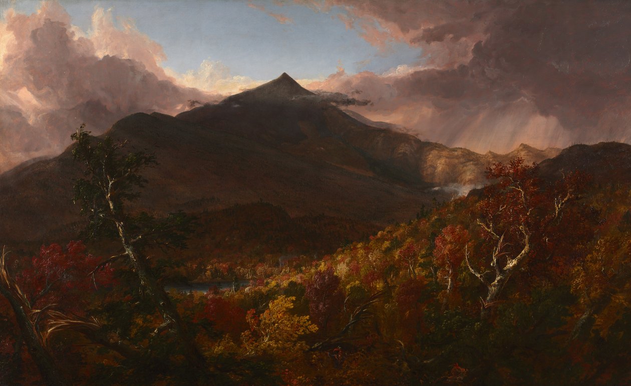 Udsigt over Schroon Mountain, Essex County, New York, efter en storm af Thomas Cole