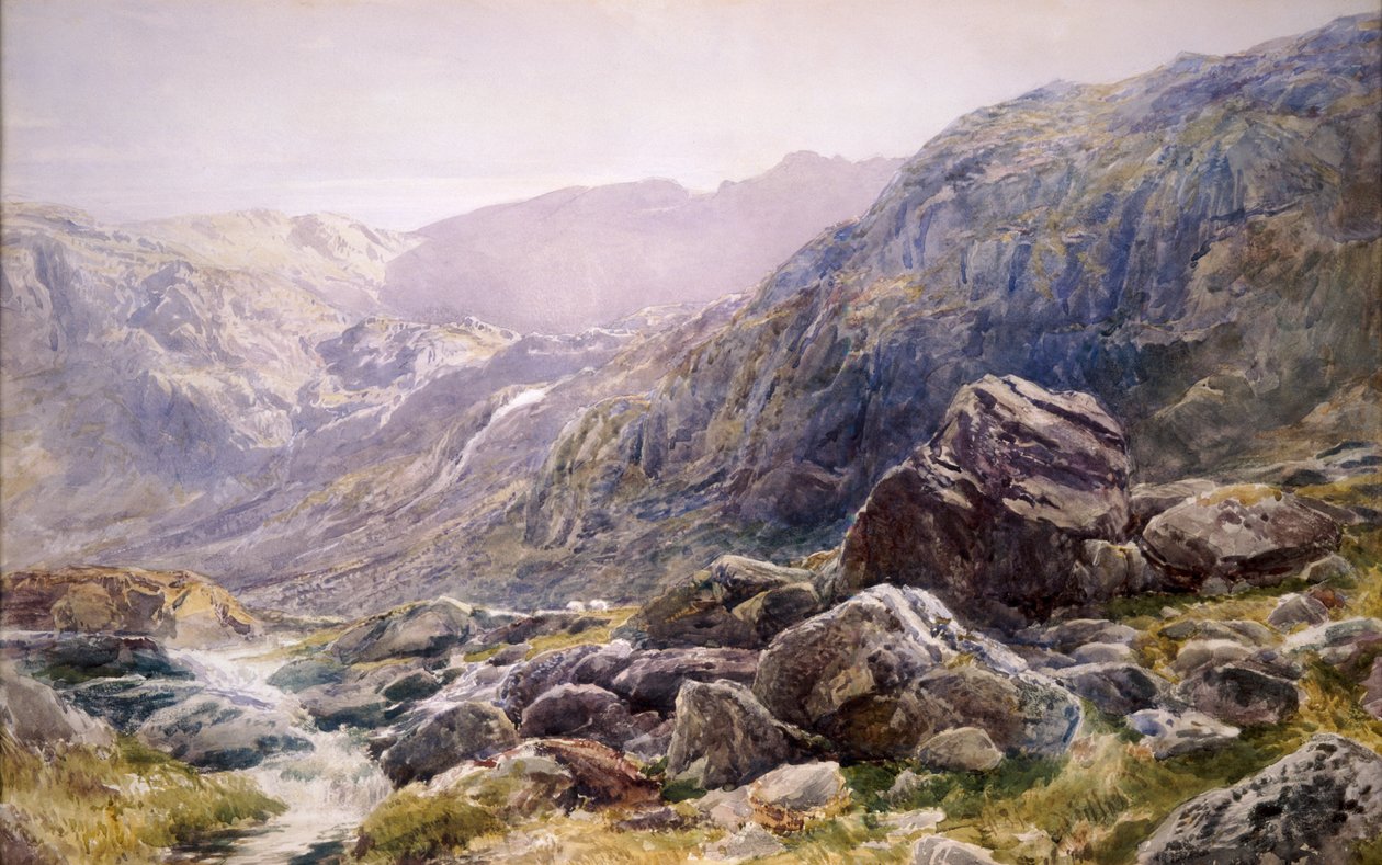 Llanberis Pass, 1875. af Thomas Collier
