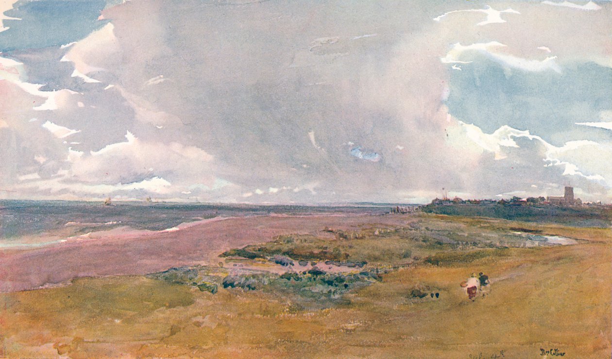 Southwold fra stranden, c1860-1890, 1906. af Thomas Collier