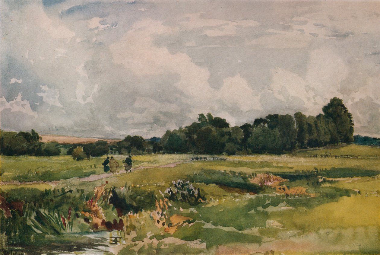 The Marshes, c1879 af Thomas Collier