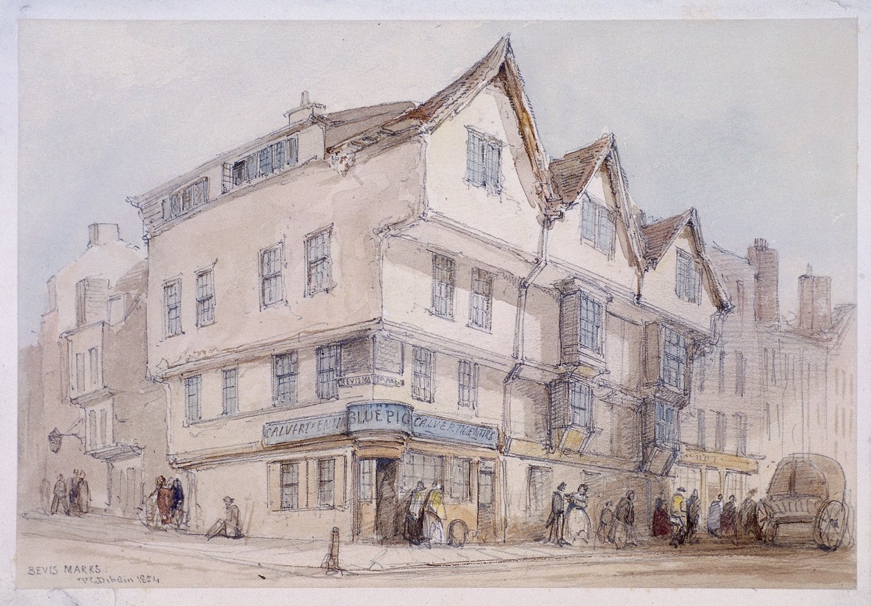 Bevis Marks, London, 1854 af Thomas Colman Dibdin