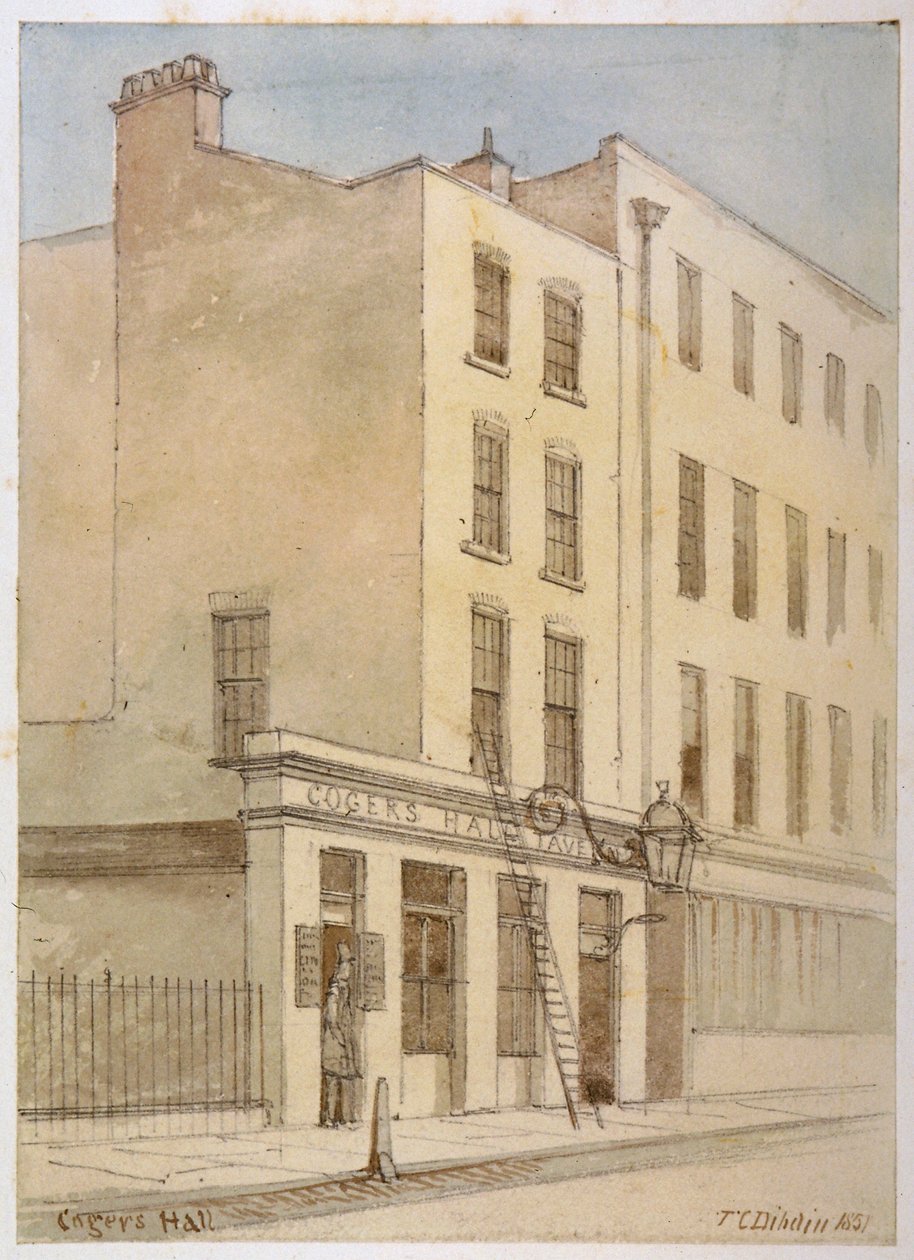 Bride Lane, City of London, 1851 af Thomas Colman Dibdin