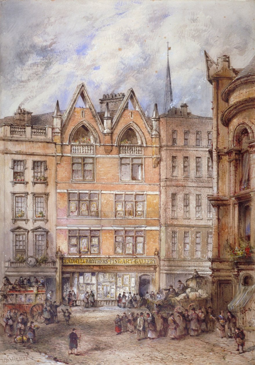 Gracechurch Street, City of London, 1882. af Thomas Colman Dibdin