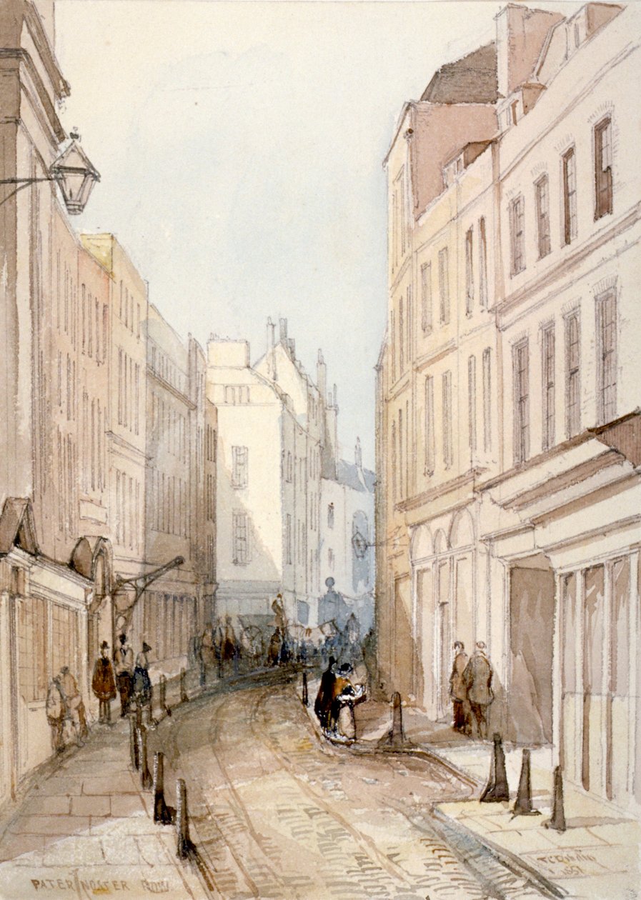Paternoster Row, City of London, 1851 af Thomas Colman Dibdin