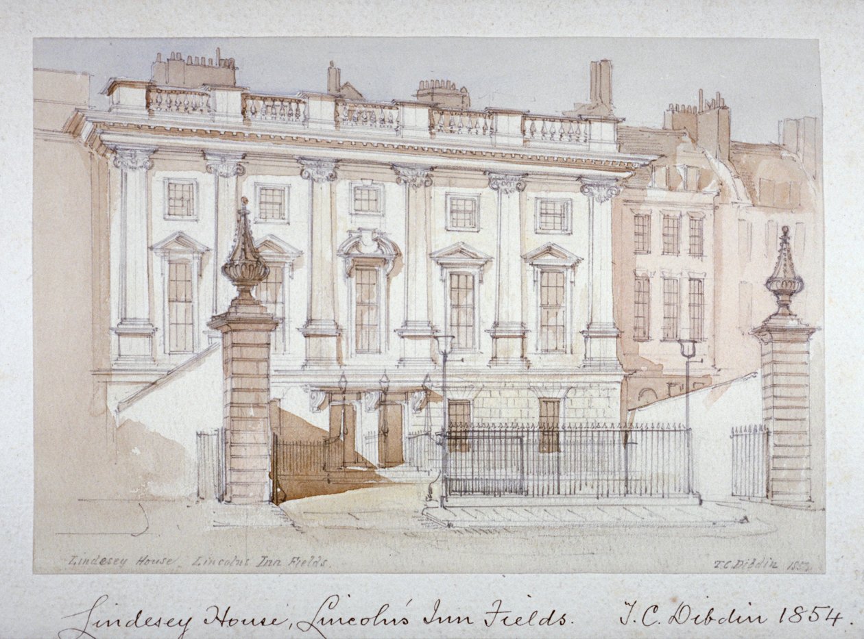 Udsigt over Lindsey House, Lincoln
