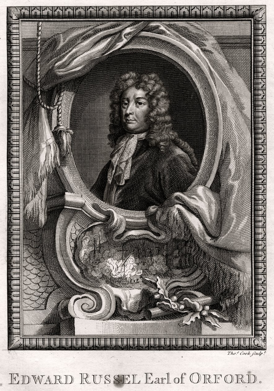 Edward Russel, jarl af Orford, 1775 af Thomas Cook