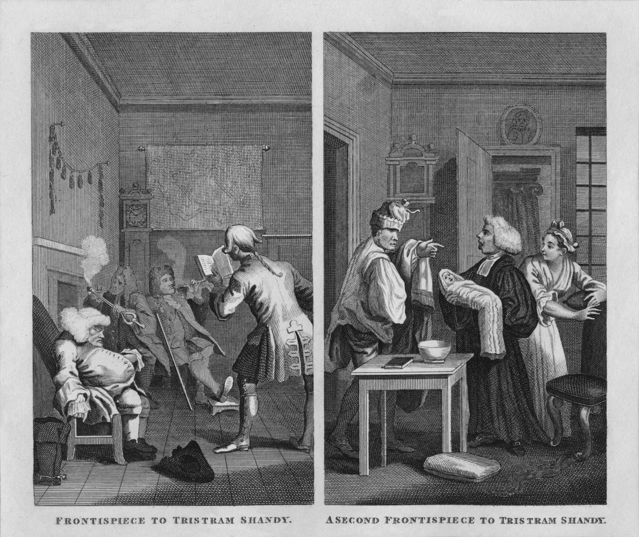 Frontispicer til Tristram Shandy, 1808, 1827. af Thomas Cook