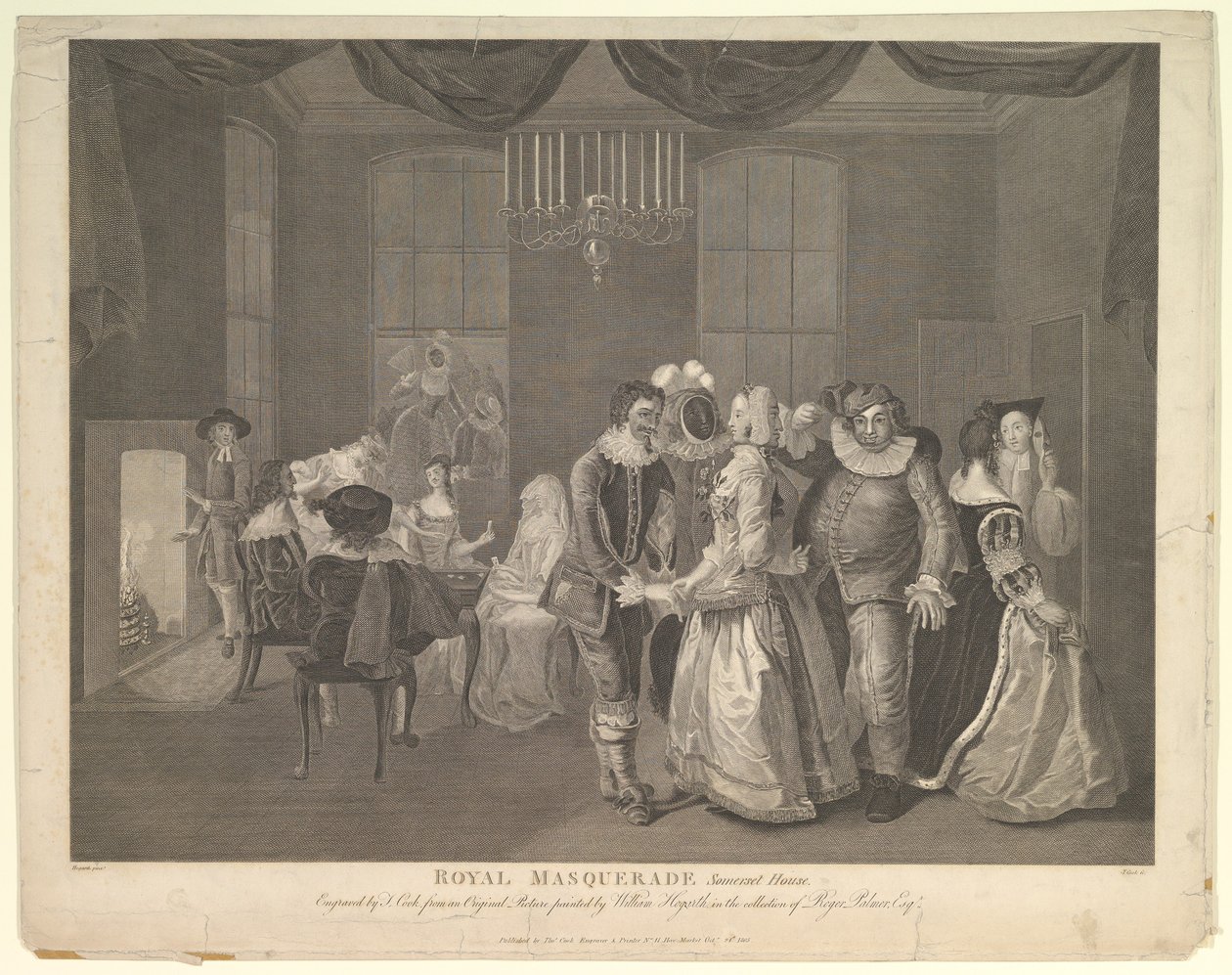 Royal Masquerade Somerset House, 21. oktober 1805. af Thomas Cook