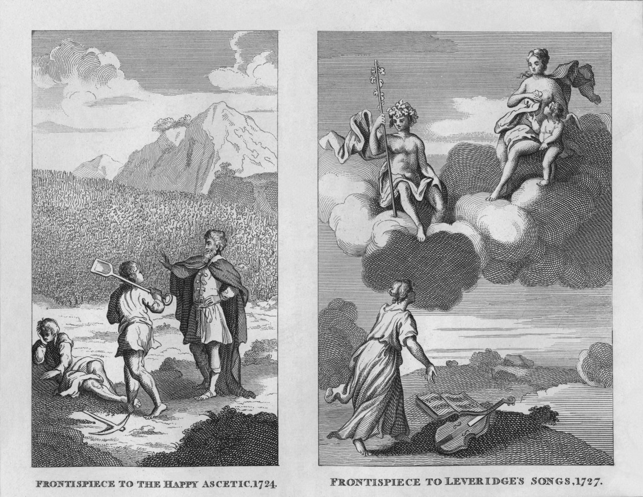 The Happy Ascetic, 1724, og Leveridges-sange, 1727, 1809, 1827. af Thomas Cook