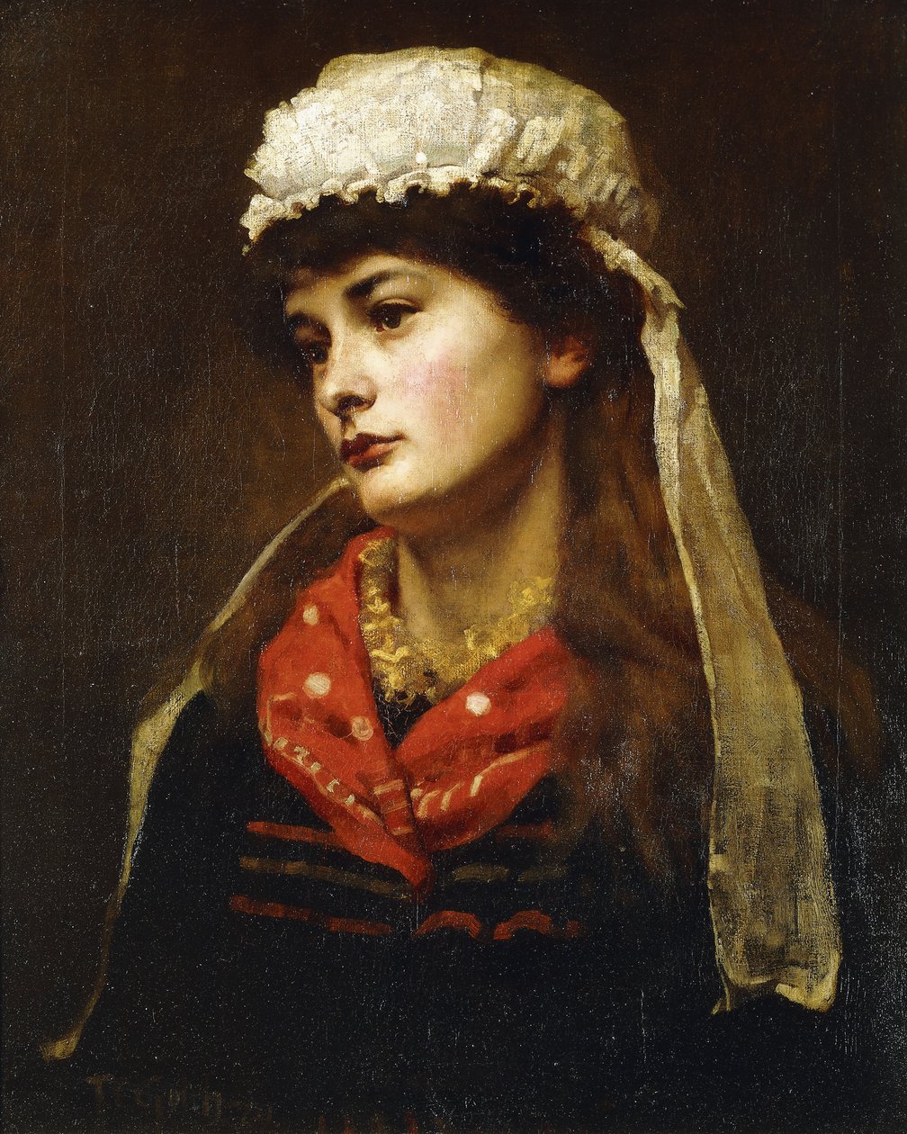 A Newlyn Lass, 1889 af Thomas Cooper Gotch