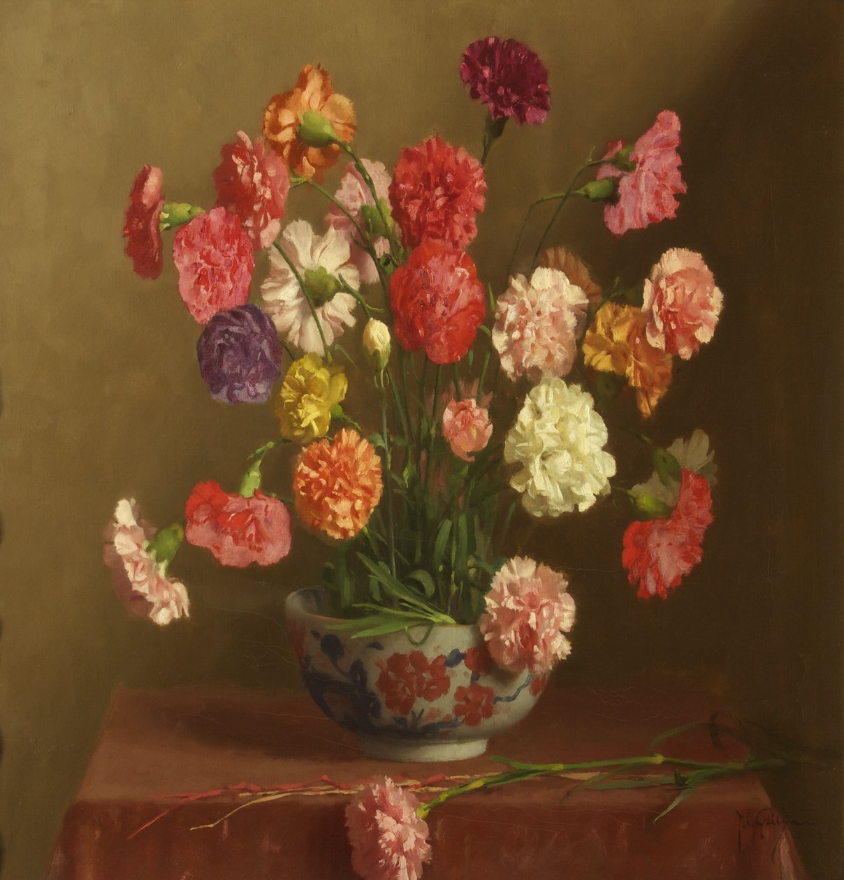 Nelliker, ca. 1929 (olie på lærred) af Thomas Cooper Gotch
