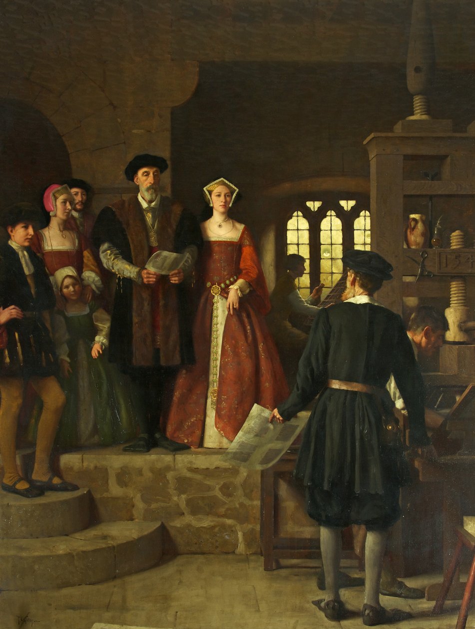 Oprettelsen af det første trykkeri i Bristol af Thomas Cooper Gotch