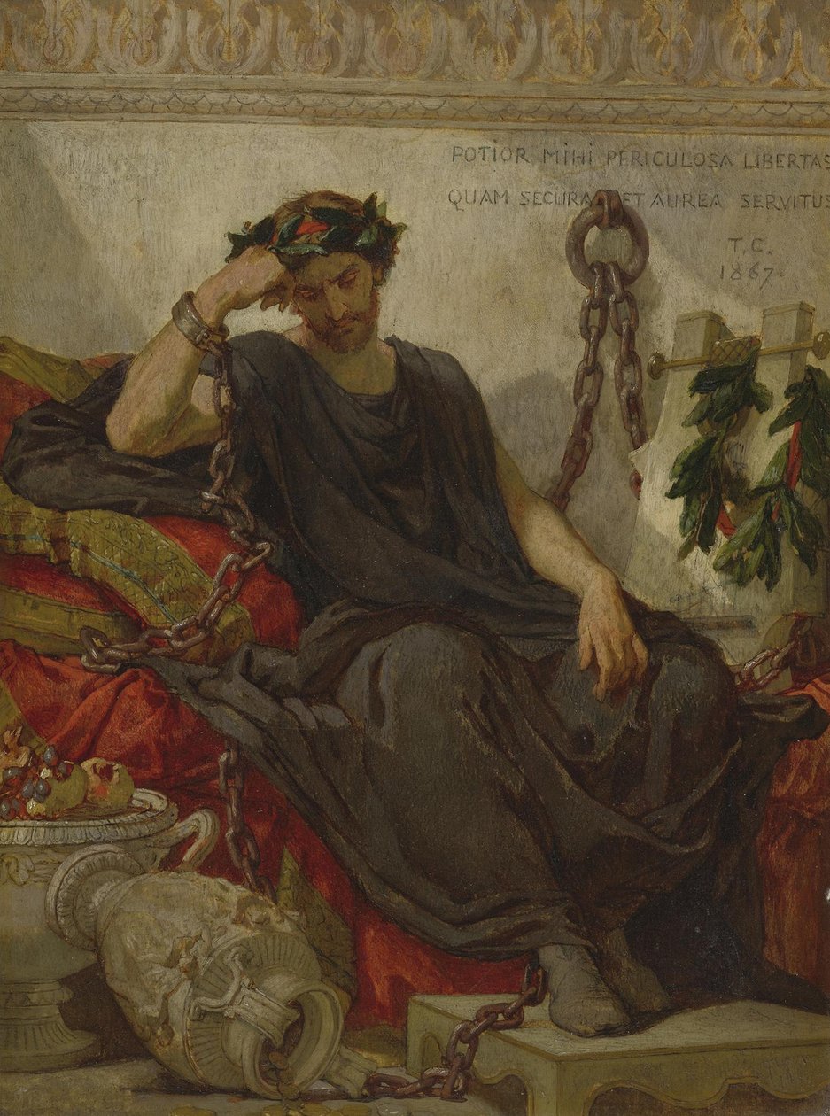 Damokles, 1867 af Thomas Couture