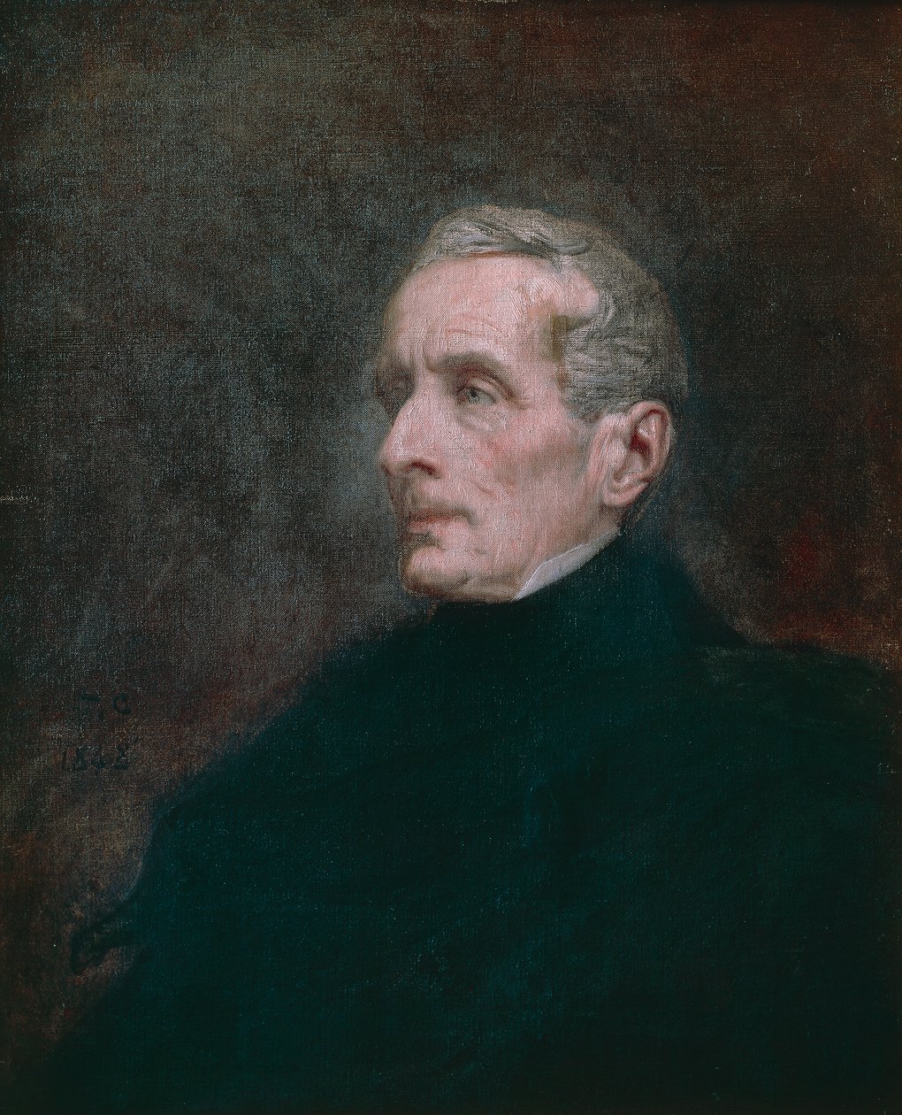 Portræt af Alphonse de Lamartine (Macon af Thomas Couture