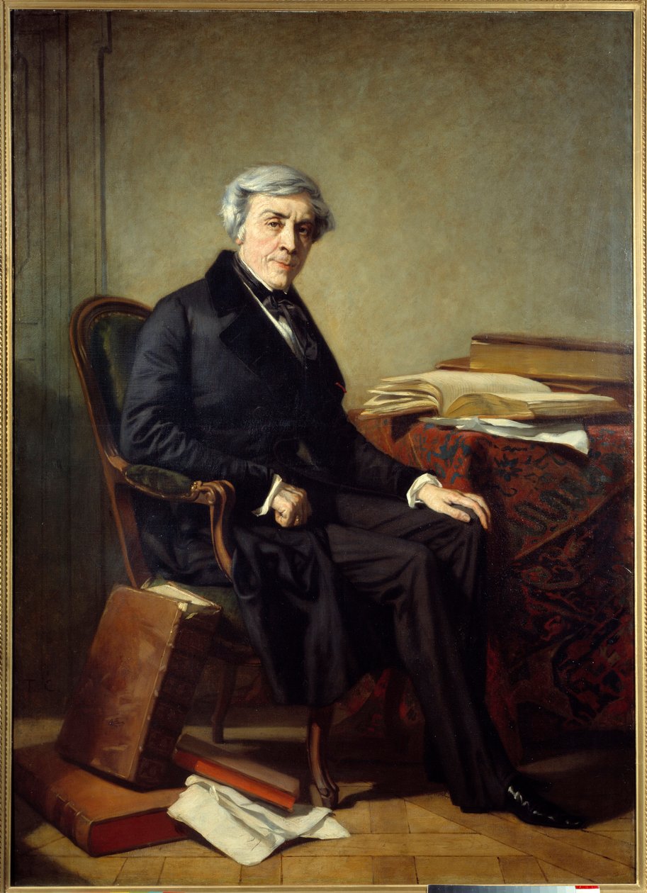 Portræt af Jules Michelet (1798-1874), fransk historiker og forfatter. Maleri af Thomas Couture (1815-1879) af Thomas Couture