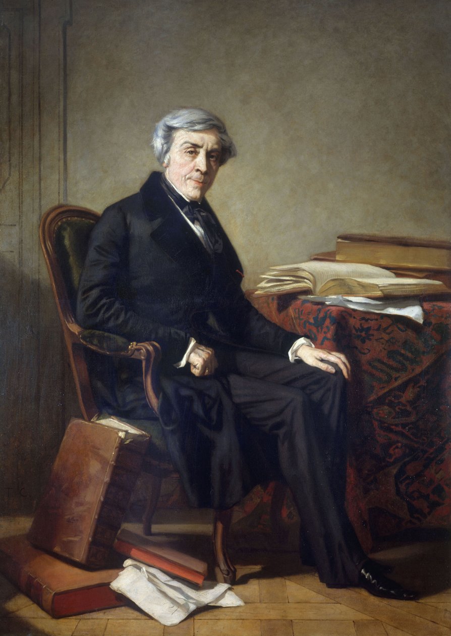 Portræt af Jules Michelet 1798-1874, ca 1865. af Thomas Couture