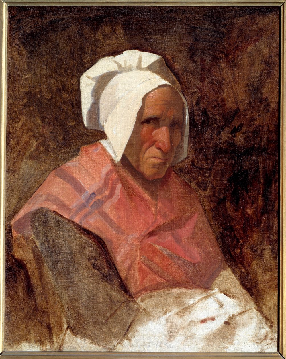 Portræt af Marie Simonet Maleri af Thomas Couture (1815-1879) 1836 søn. 0,65x0,53 m af Thomas Couture