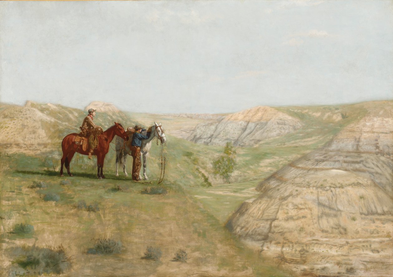 Cowboys i Badlands, 1888 af Thomas Cowperthwait Eakins