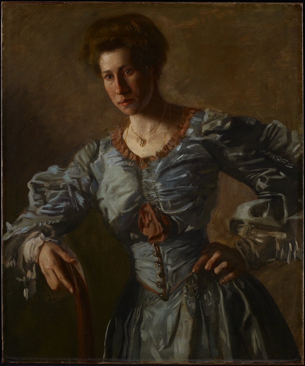 Portræt af Elizabeth L. Burton, ca. 1905-06 (olie på lærred) af Thomas Cowperthwait Eakins