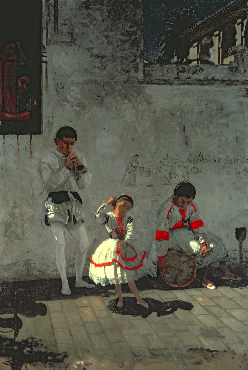 Gadescene i Sevilla af Thomas Cowperthwait Eakins