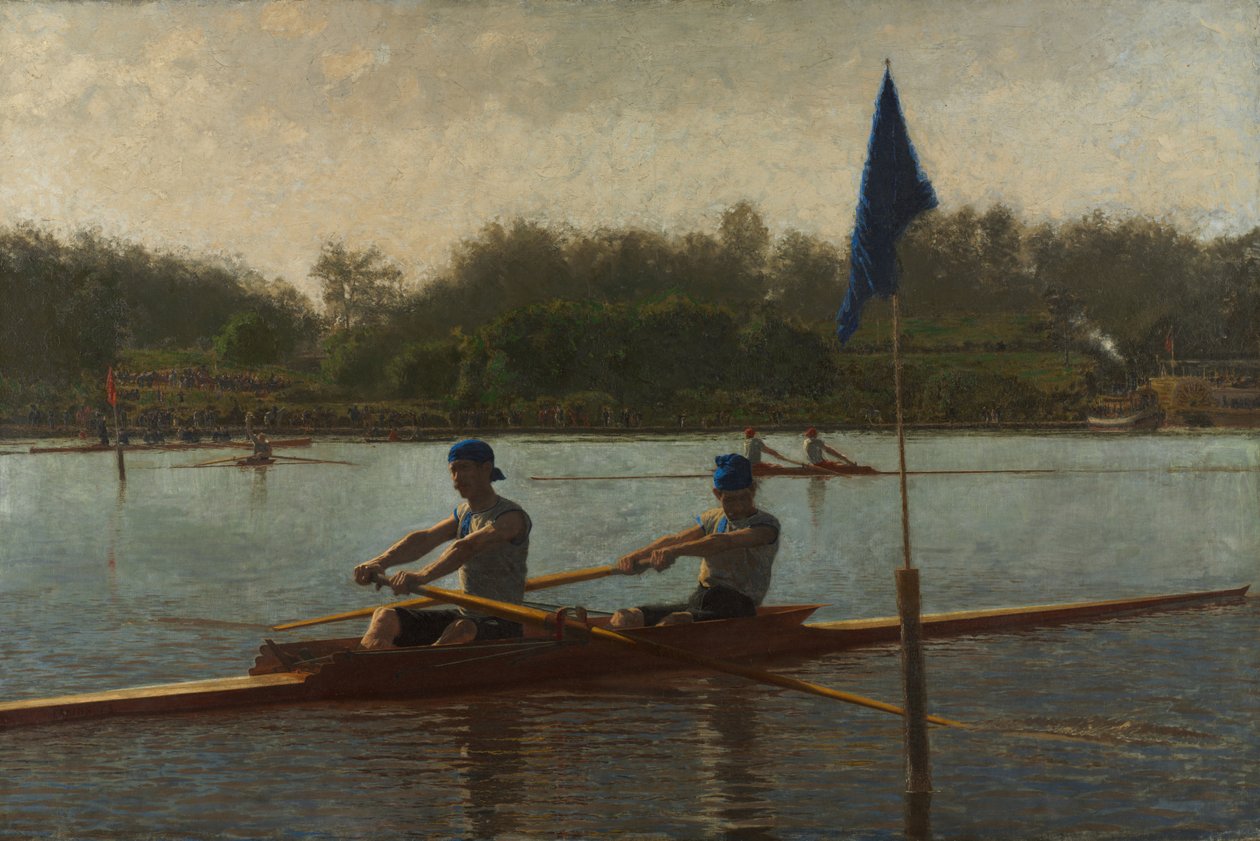 The Biglin Brothers Turning the Stake, 1873 af Thomas Cowperthwait Eakins