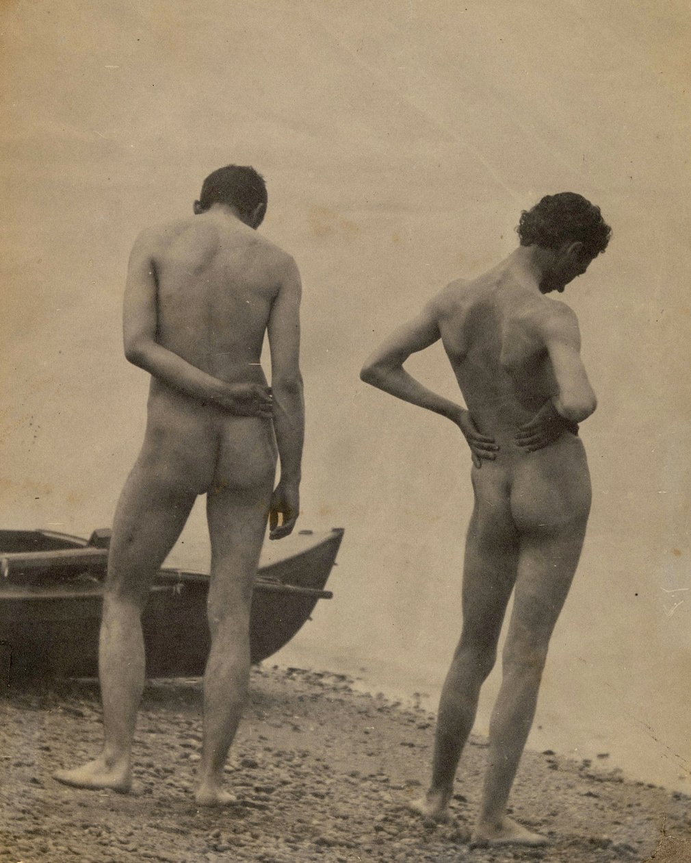 Thomas Eakins og John Laurie Wallace på en strand, 1883 af Thomas Cowperthwait circle of Eakins