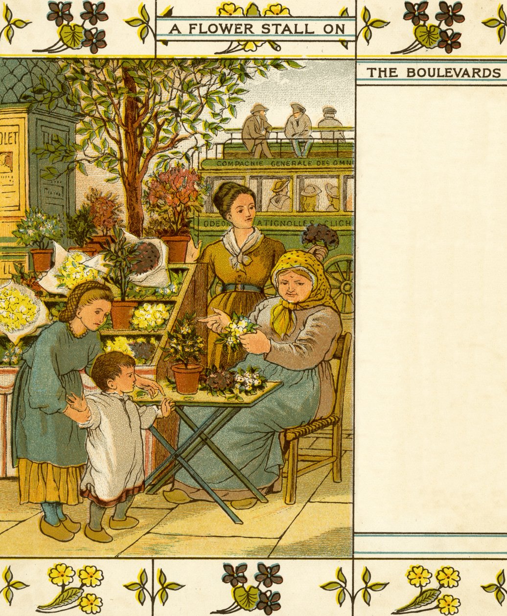 Paris blomsterbod på en af hovedgaderne af Thomas Crane