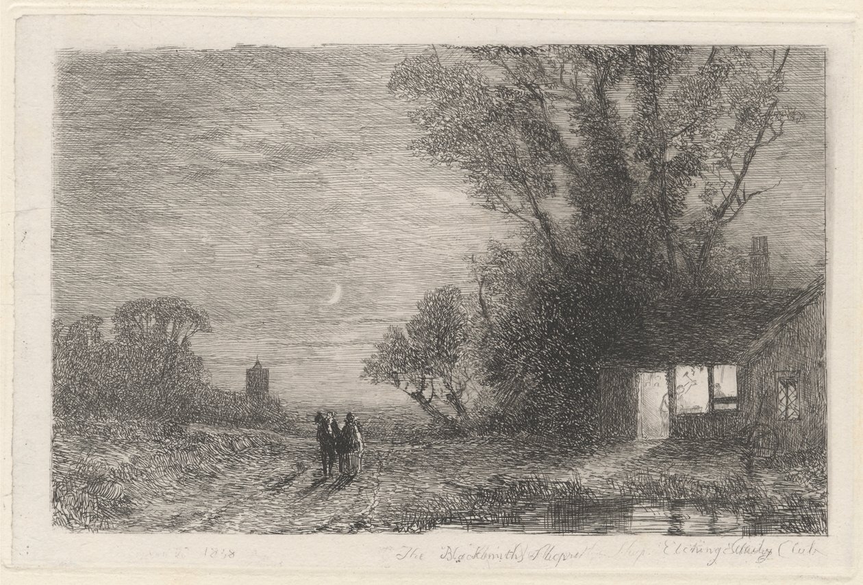 Smedeforretningen af Thomas Creswick