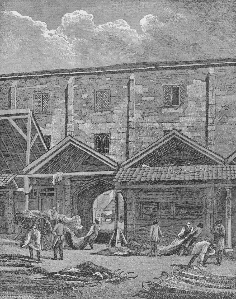 Skin Market, Leadenhall, City of London, 1825 1911 af Thomas Dale