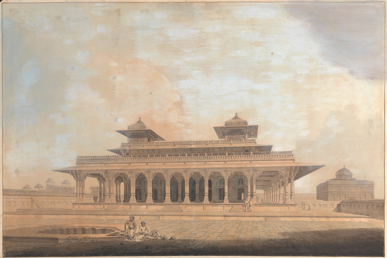 En del af paladset i Allahabad af Thomas Daniell
