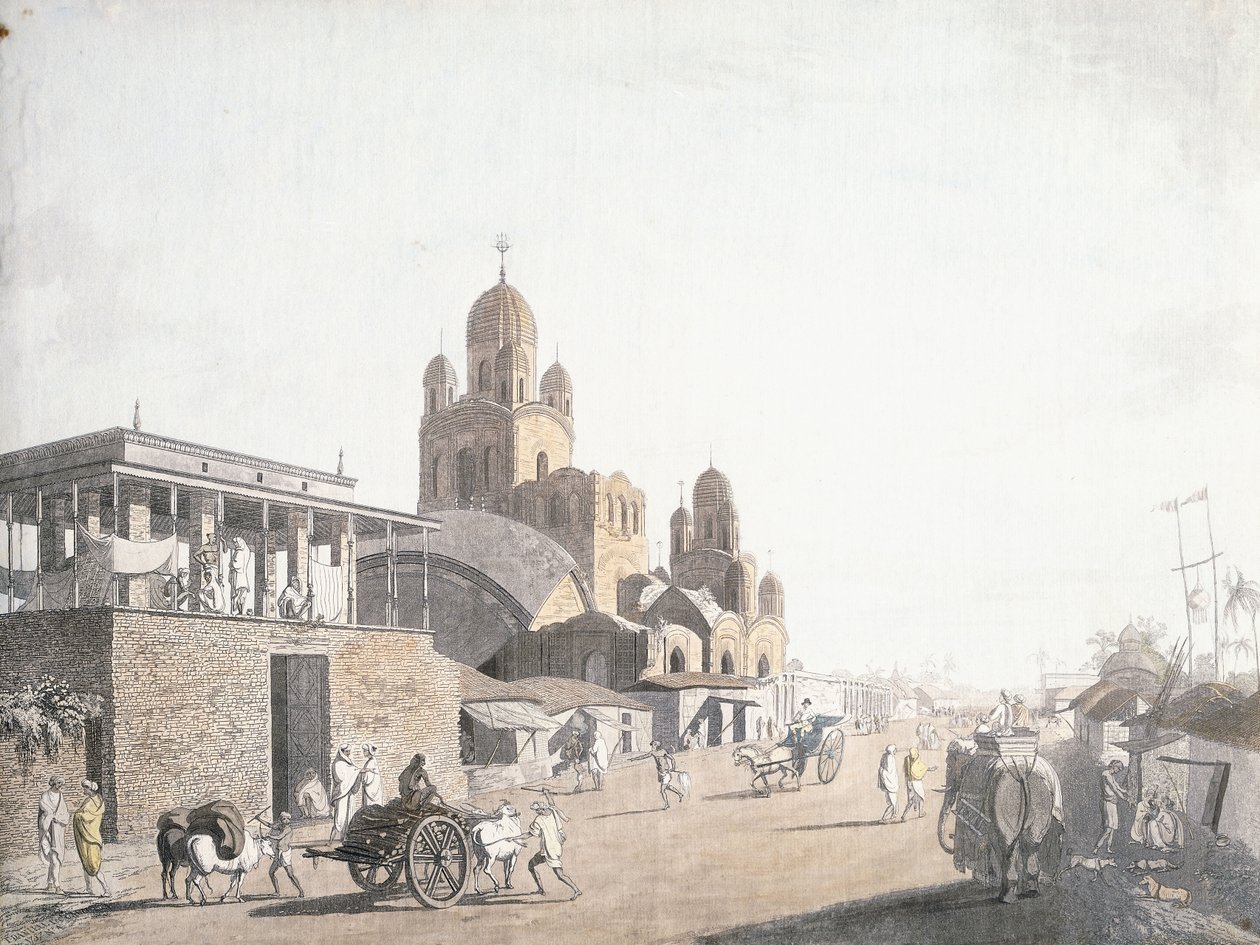 Street Scene, fra "Views in Calcutta" af Thomas Daniell, 1786-1788 af Thomas Daniell