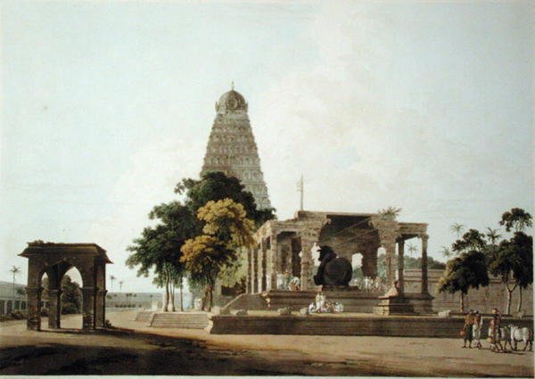The Great Bull, An Hindoo Idol, At Tanjore, plade XXII fra 