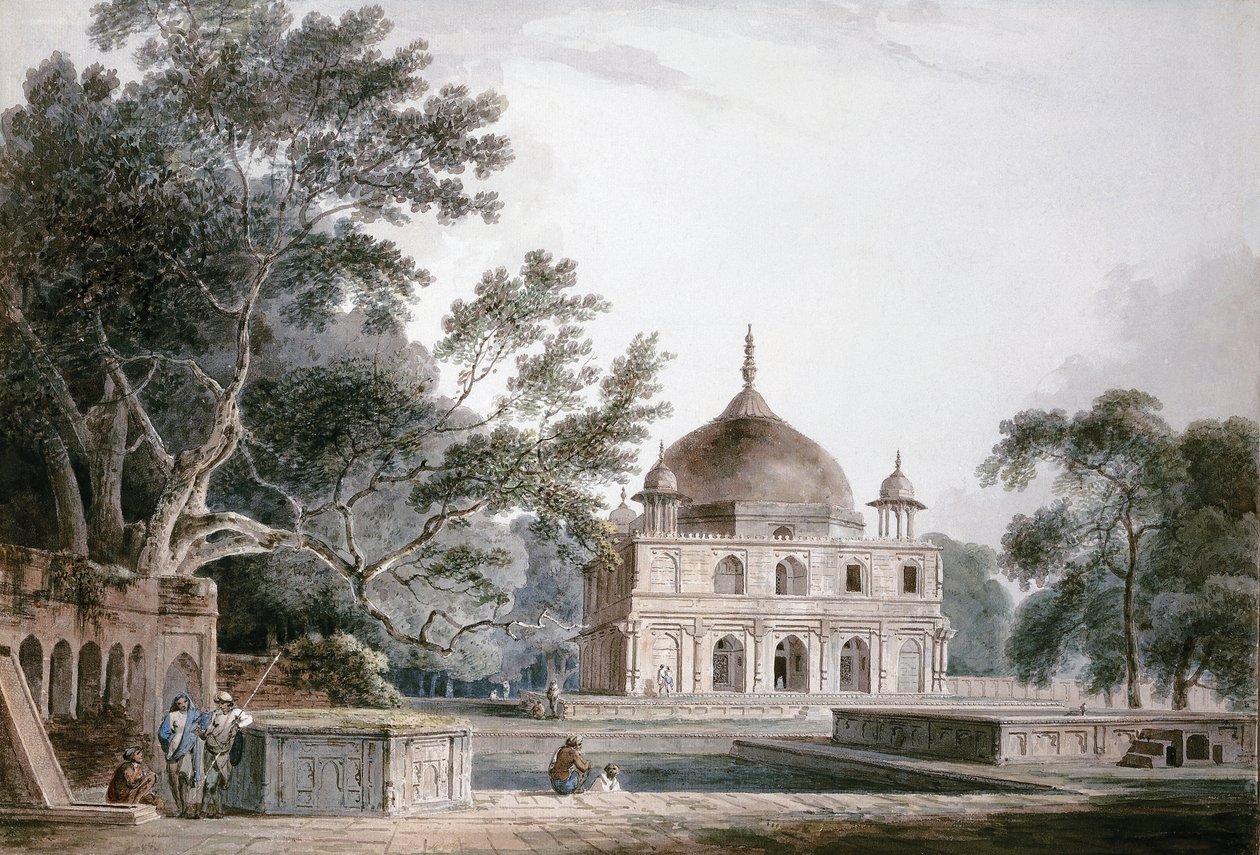 Prins Khusraus mausoleum, Allahabad, Uttar Pradesh, af Thomas Daniell