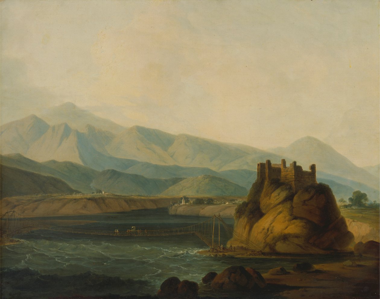 Rebbroen ved Serinagur af Thomas Daniell