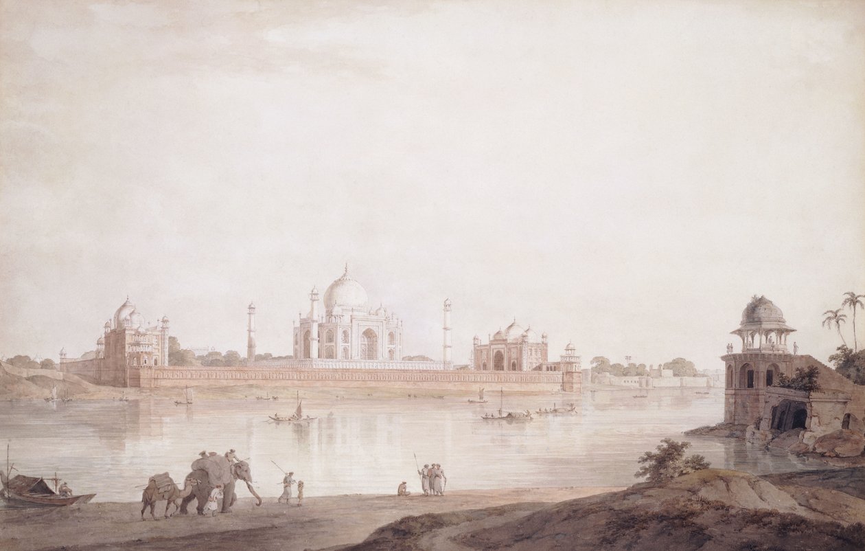 Taj Mahal, Agra, Uttar Pradesh, 1789 af Thomas Daniell