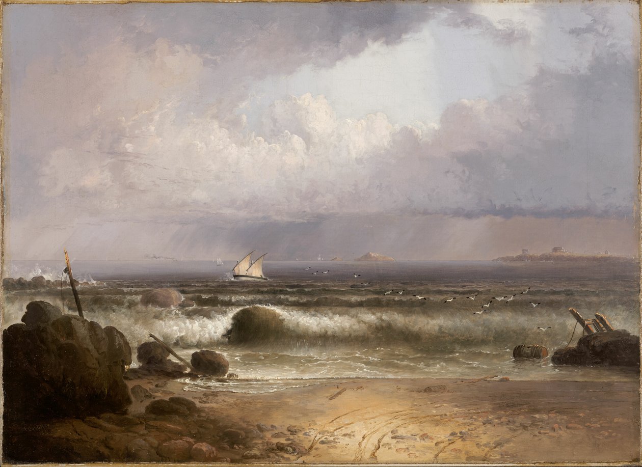 Coming Squall (Nahant Beach med et sommerbruser) af Thomas Doughty