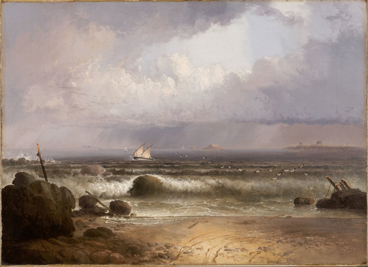 Coming Squall (Nahant Beach med et sommerbruser) af Thomas Doughty