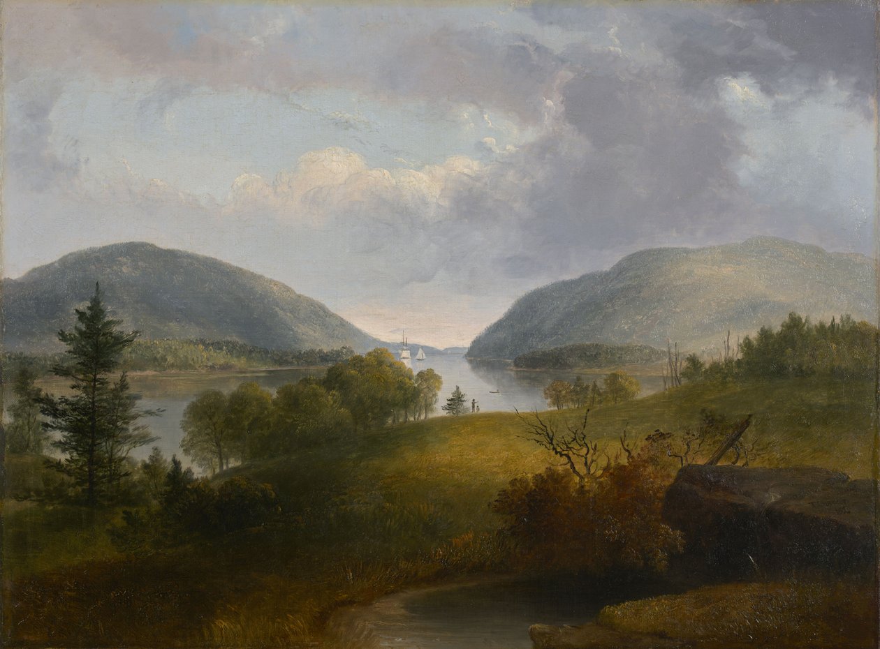 Hudsonfloden ved Bear Mountain af Thomas Doughty