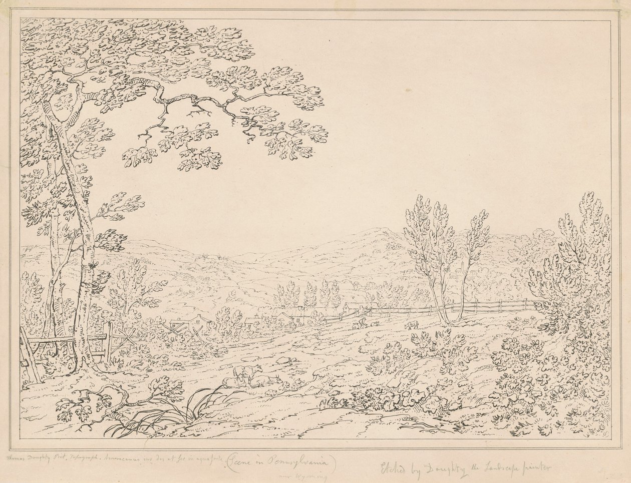 Pennsylvania Landskab af Thomas Doughty
