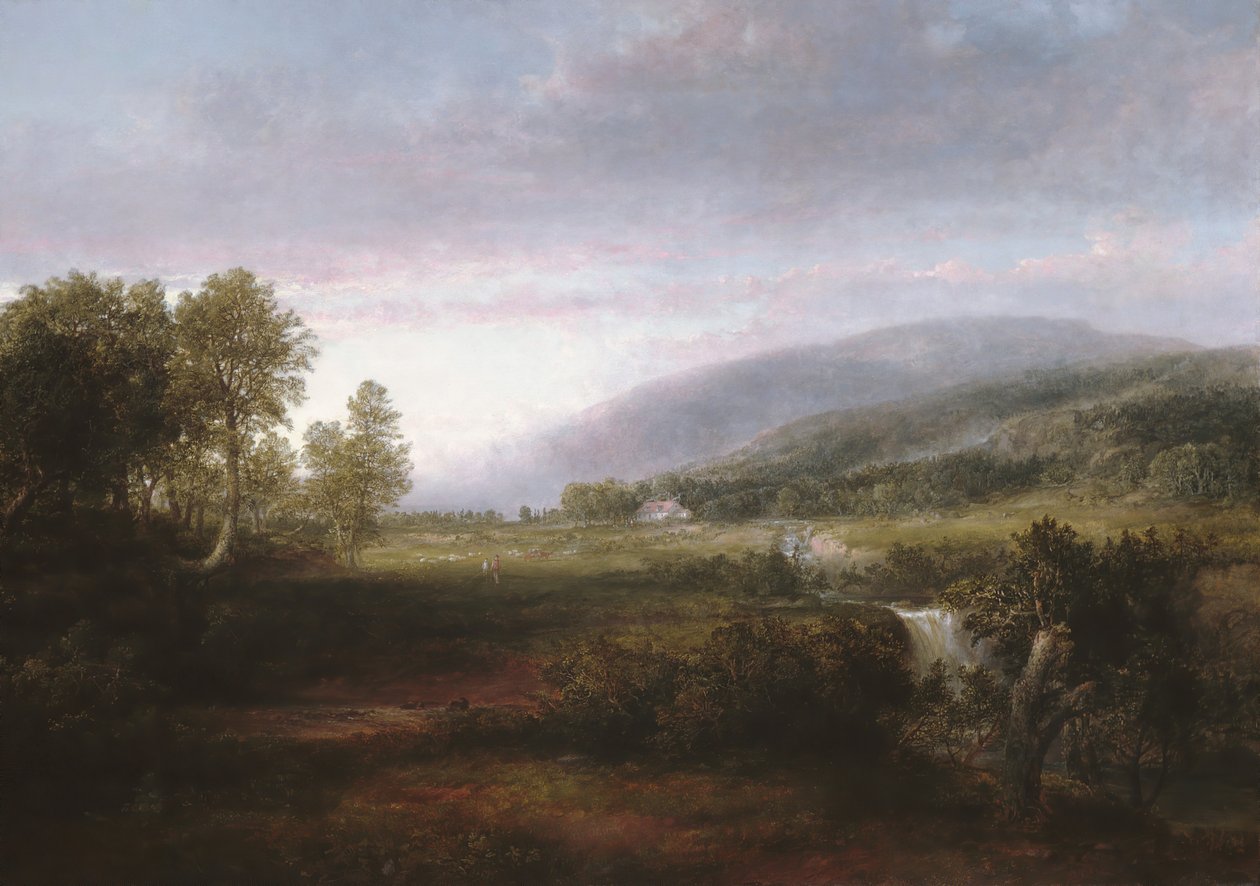 Forårslandskab, ca. 1853-56. af Thomas Doughty