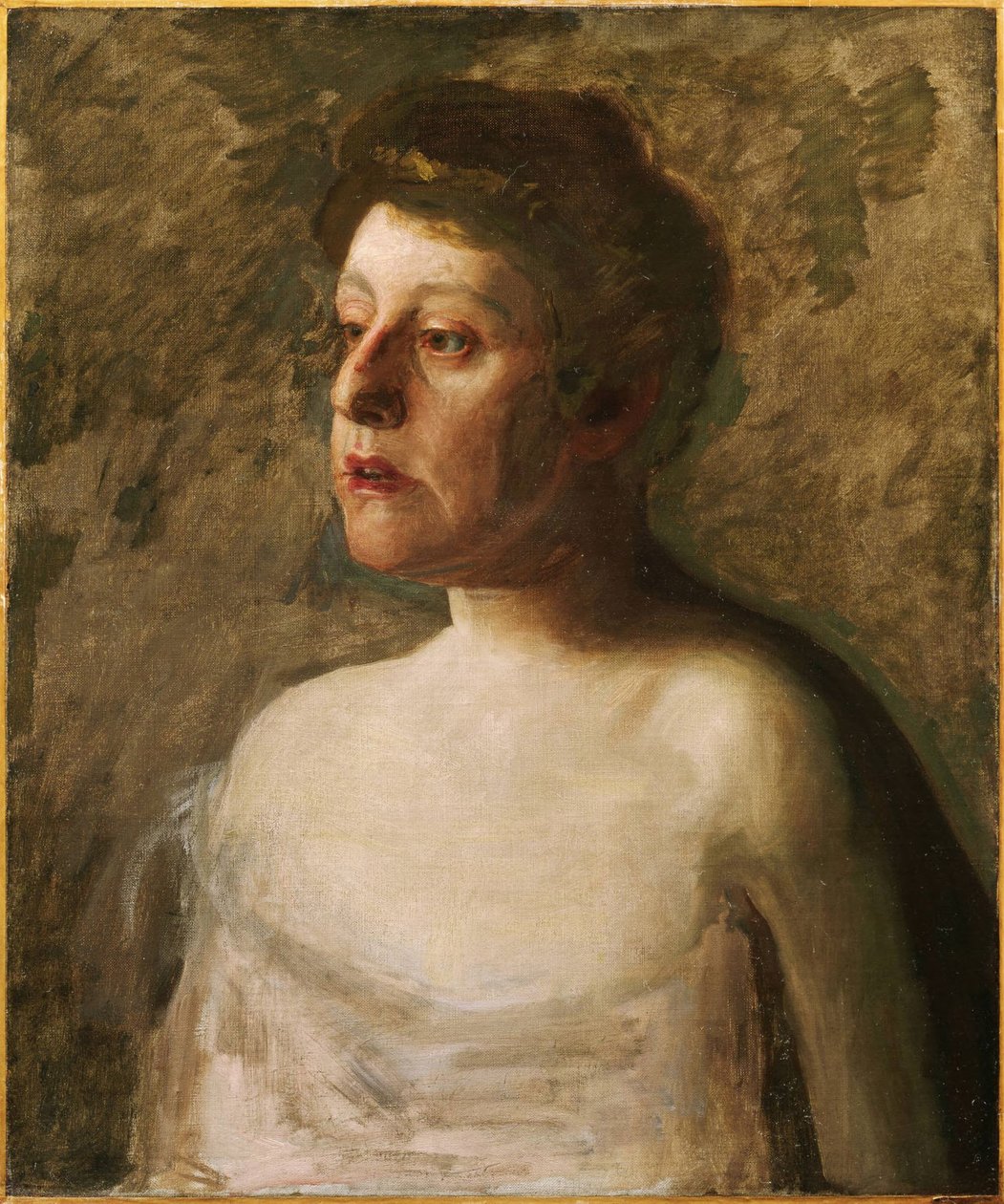 En sangerinde (fru W.H. Bowden) af Thomas Eakins