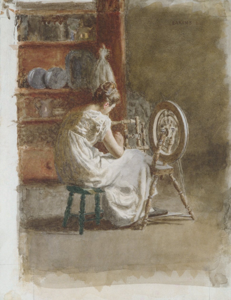 Hjemmevævet stof af Thomas Eakins