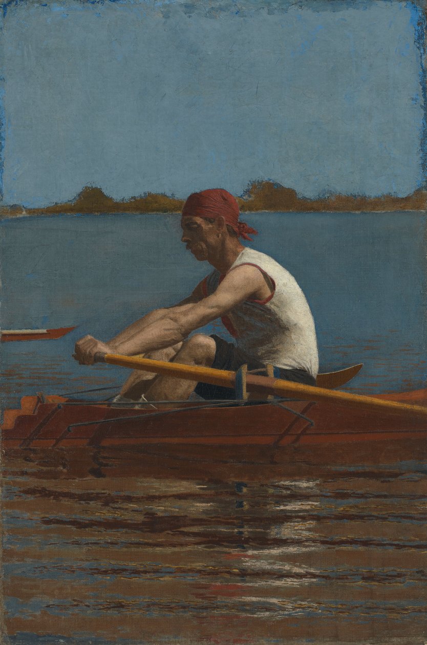 John Biglin i en enkeltsculler af Thomas Eakins