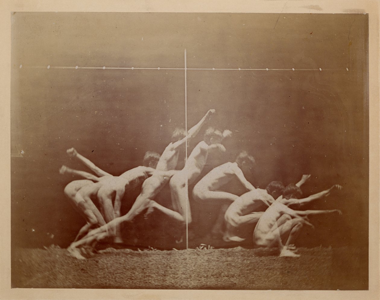 Marey-hjulfotografier af en uidentificeret model af Thomas Eakins