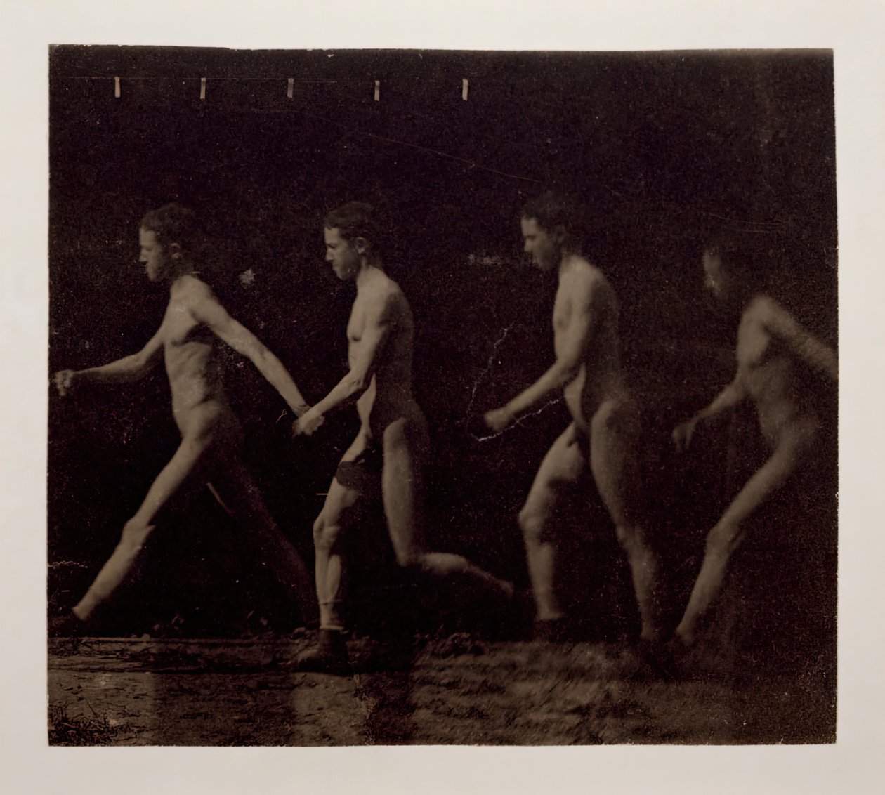 Marey Wheel-fotografier af uidentificeret model, 1884. af Thomas Eakins