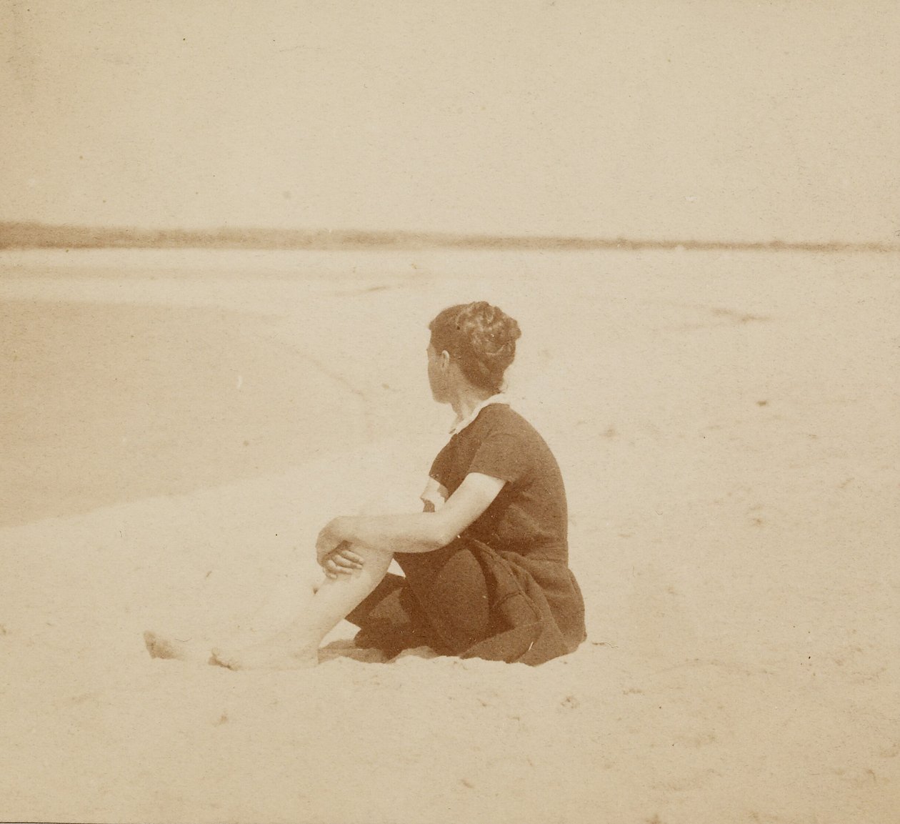 [Mary Macdowell på stranden, Manasquan, New Jersey] af Thomas Eakins