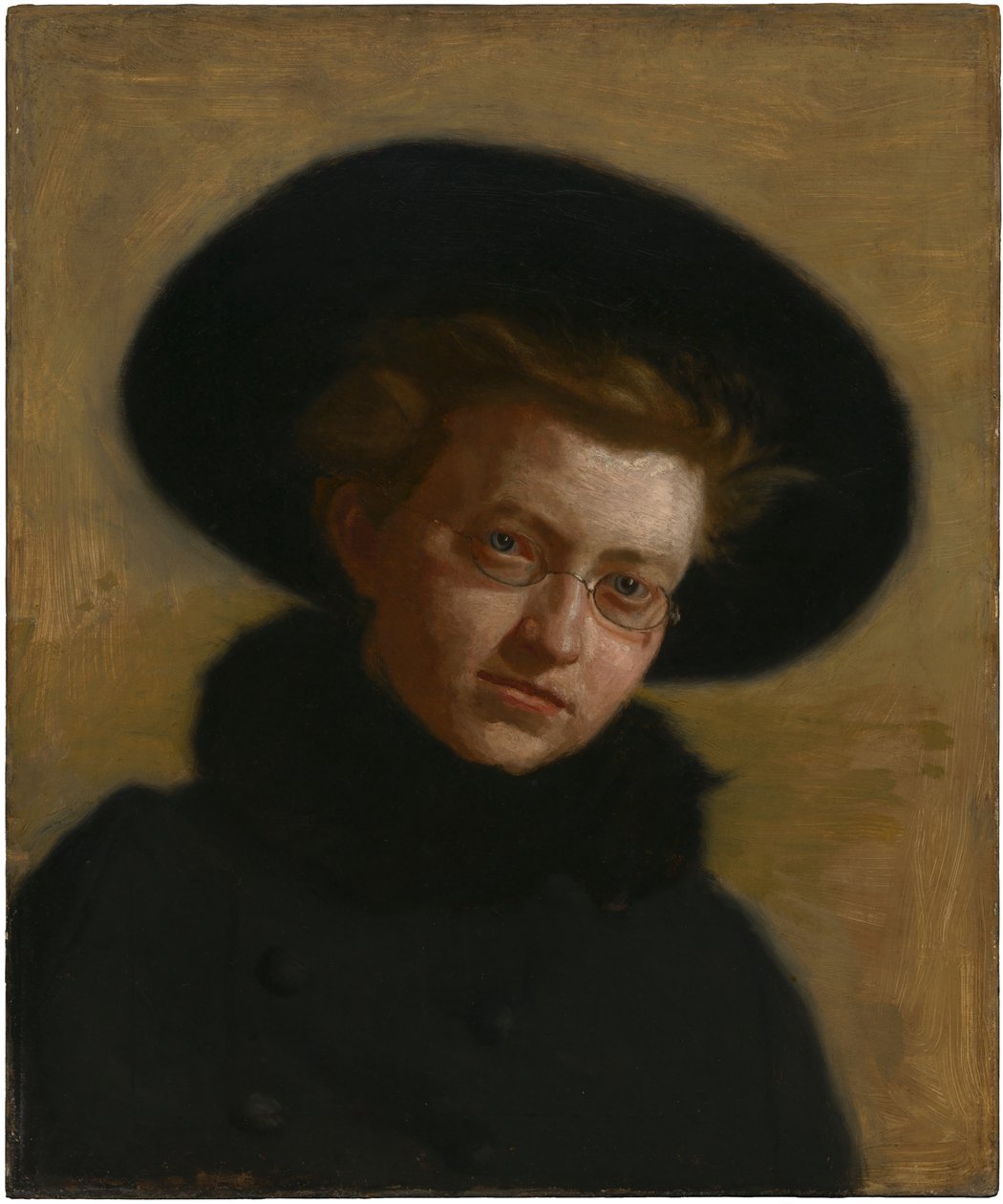 Portræt af Lillian Hammit (Pige med en stor hat) af Thomas Eakins