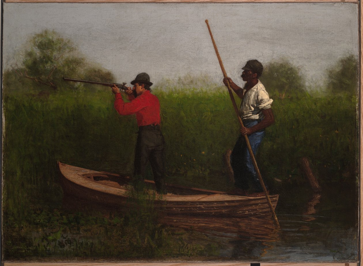 Jagt på raller ved Delawarefloden af Thomas Eakins