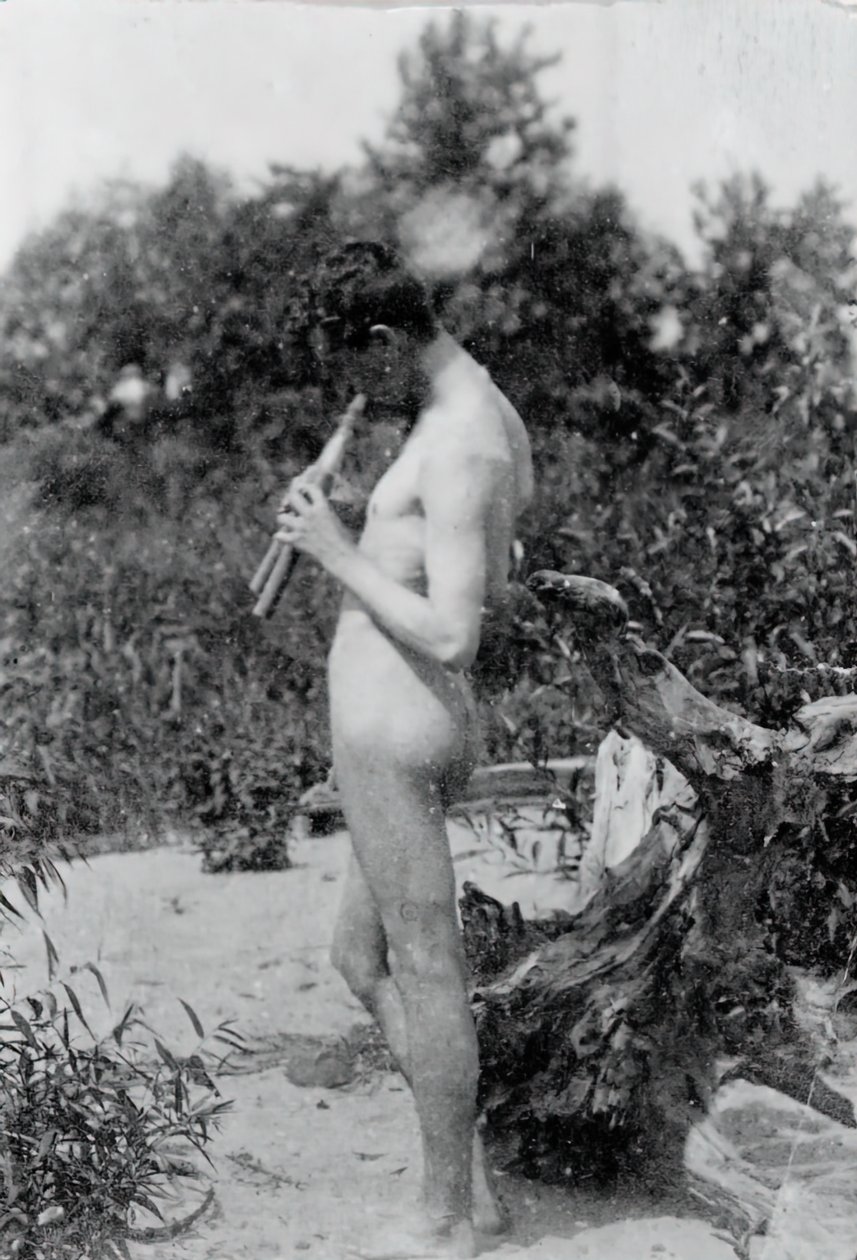Standing Piper Study for Arcadia, ca. 1883. af Thomas Eakins
