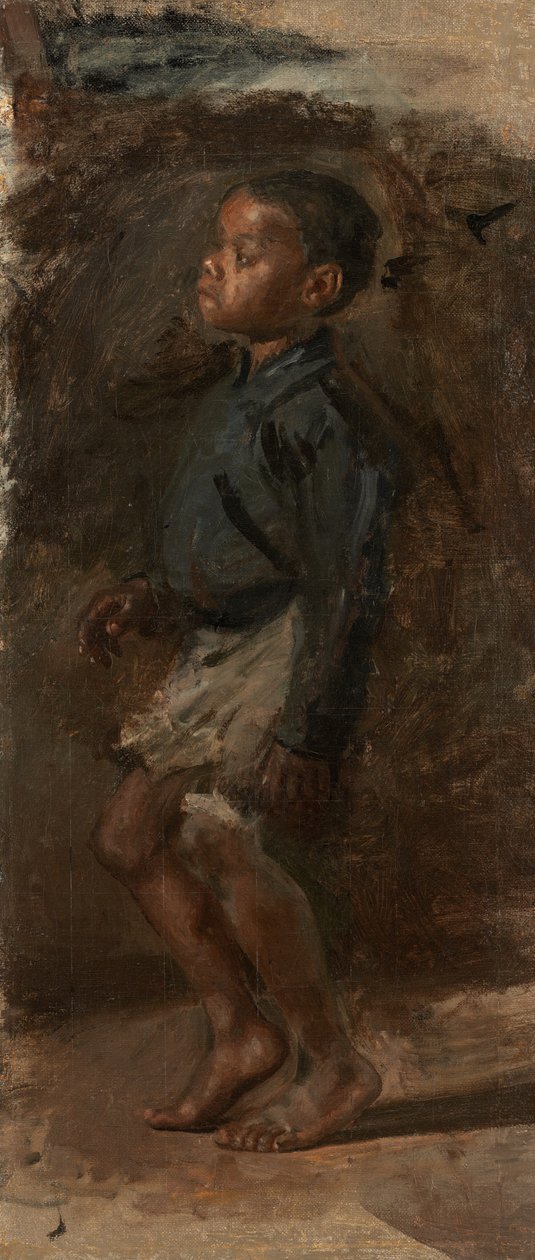 Studie til "Black Boy Dancing" af Thomas Eakins